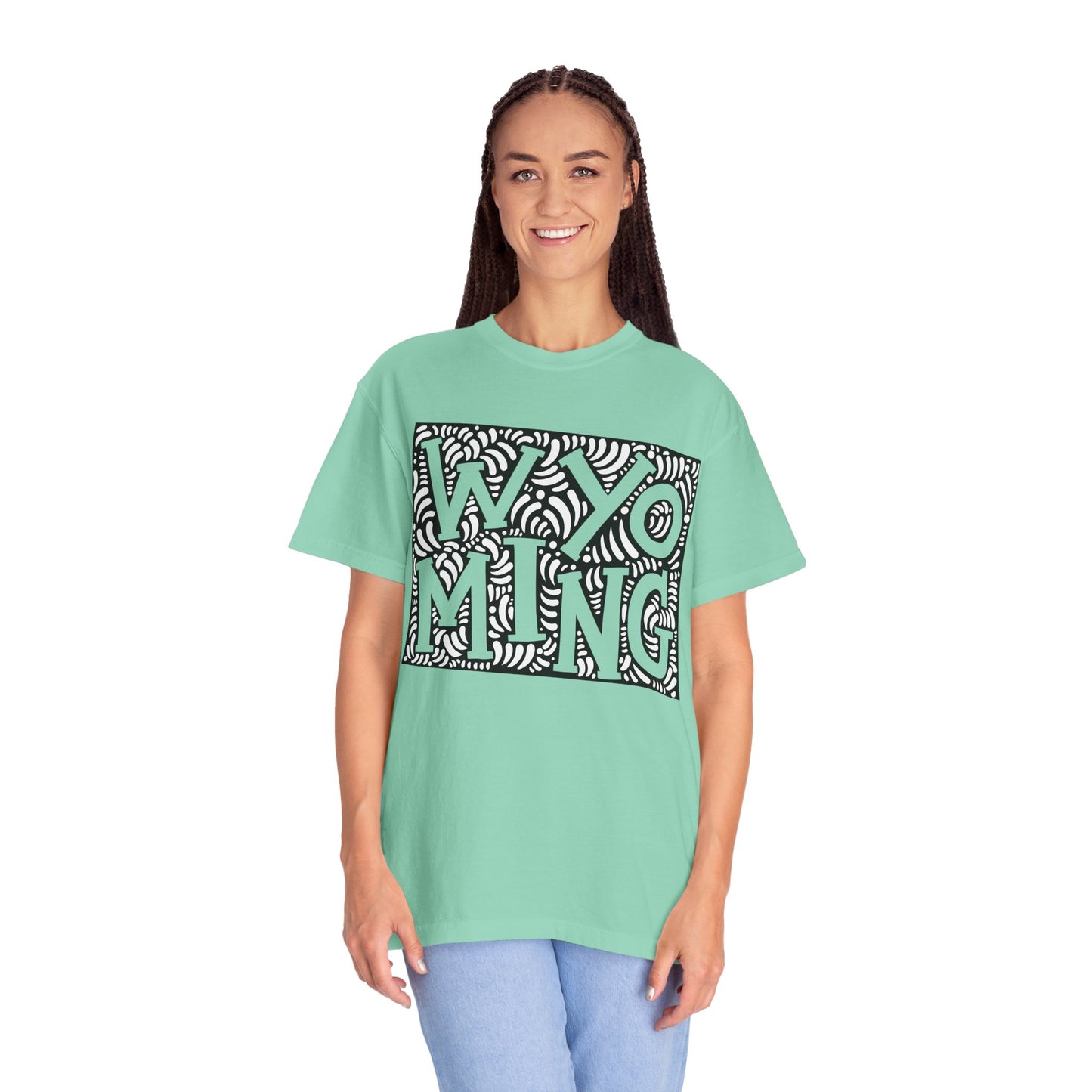 Wyoming "Woodcut Series" T-Shirt - 14 Colors in 7 Sizes Available!