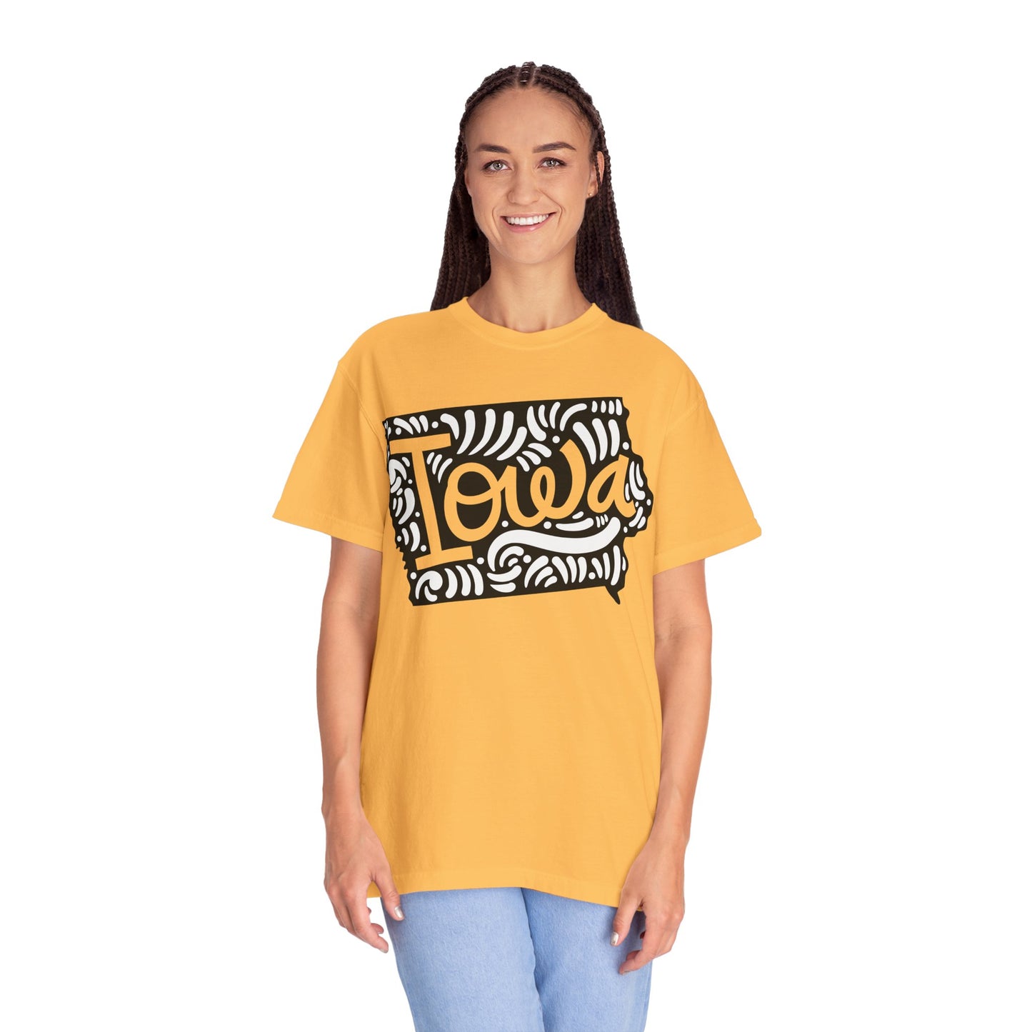 Iowa "Woodcut Series" T-Shirt - 14 Colors in 7 Sizes Available!