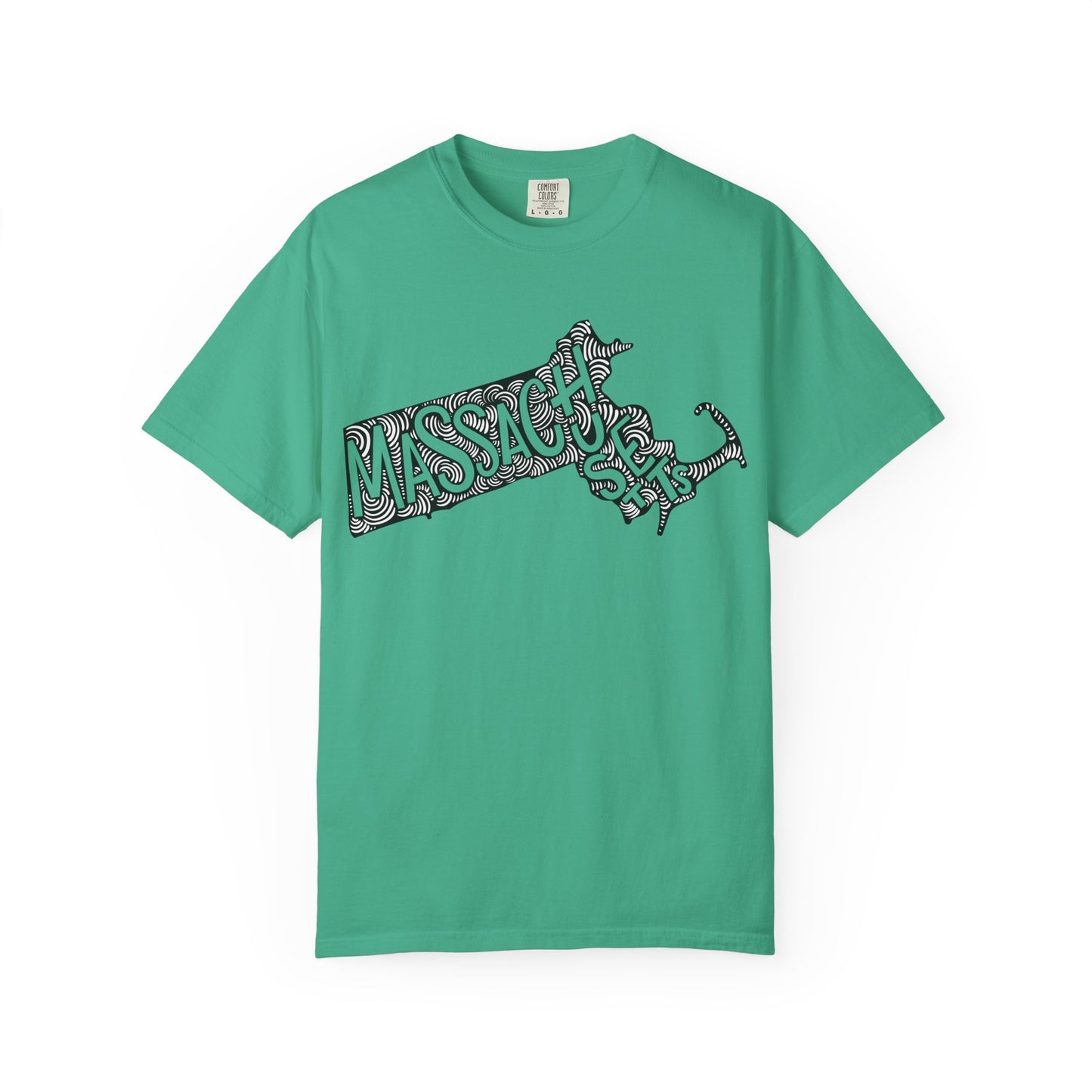 Massachusetts "Woodcut Series" T-Shirt - 14 Colors in 7 Sizes Available!