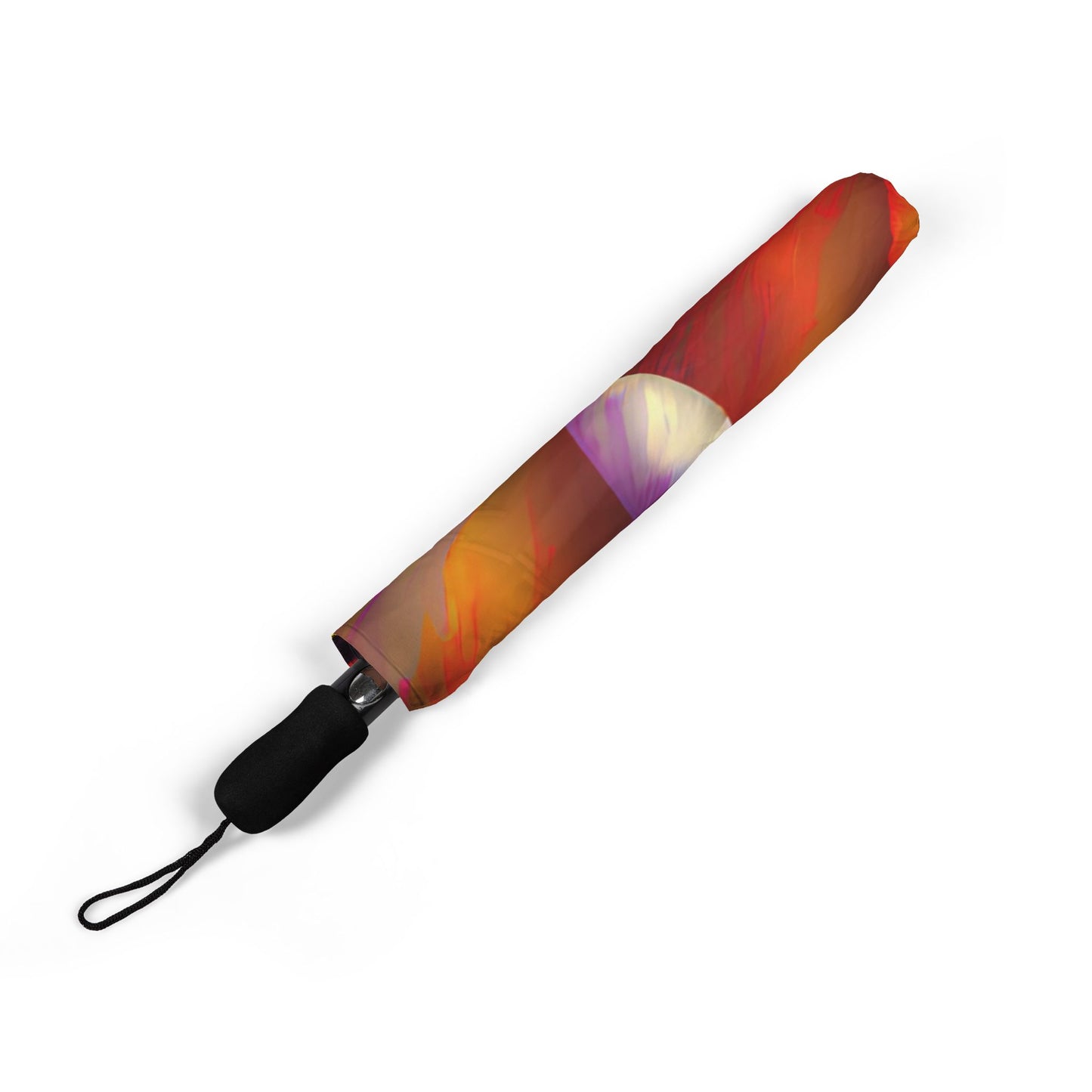 Colorful Rainbow Rose Bouquet 48" Semi-Automatic Foldable Umbrella