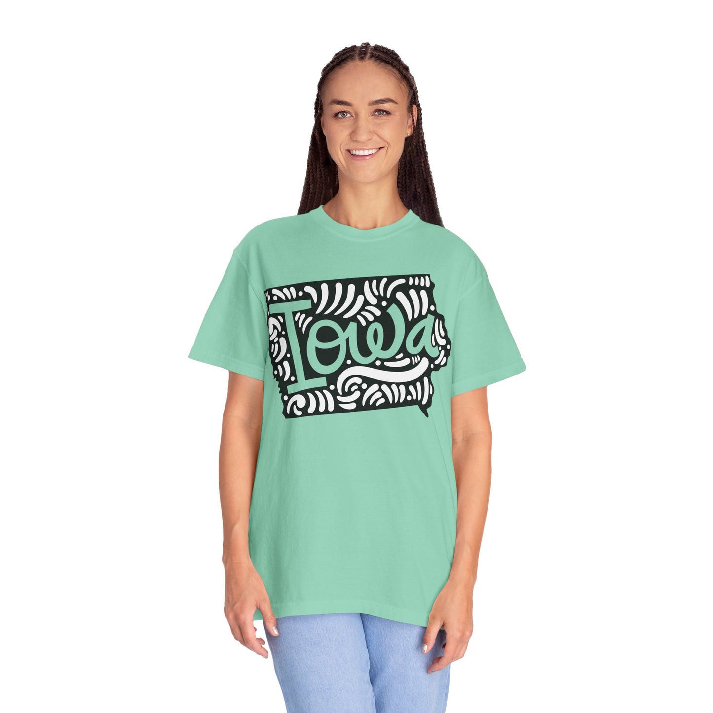 Iowa "Woodcut Series" T-Shirt - 14 Colors in 7 Sizes Available!