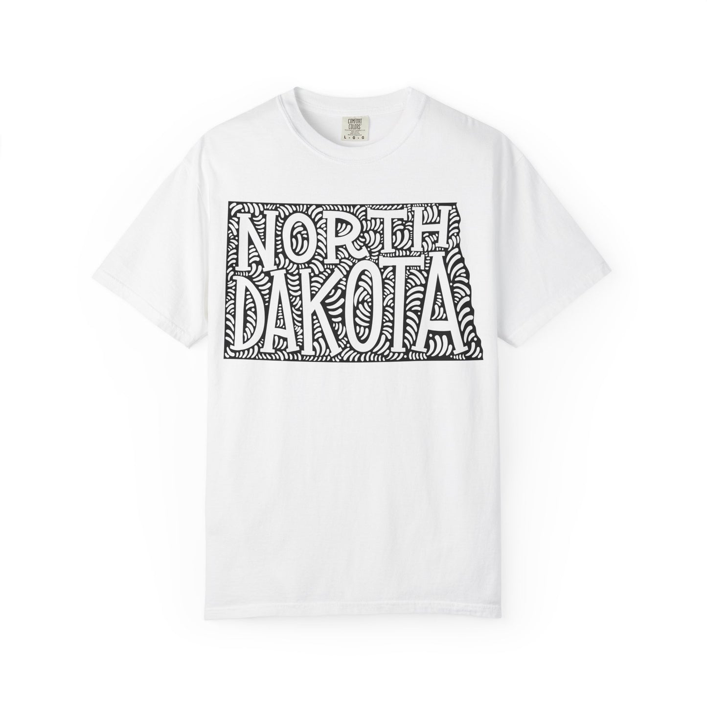 North Dakota "Woodcut Series" T-Shirt - 14 Colors in 7 Sizes Available!