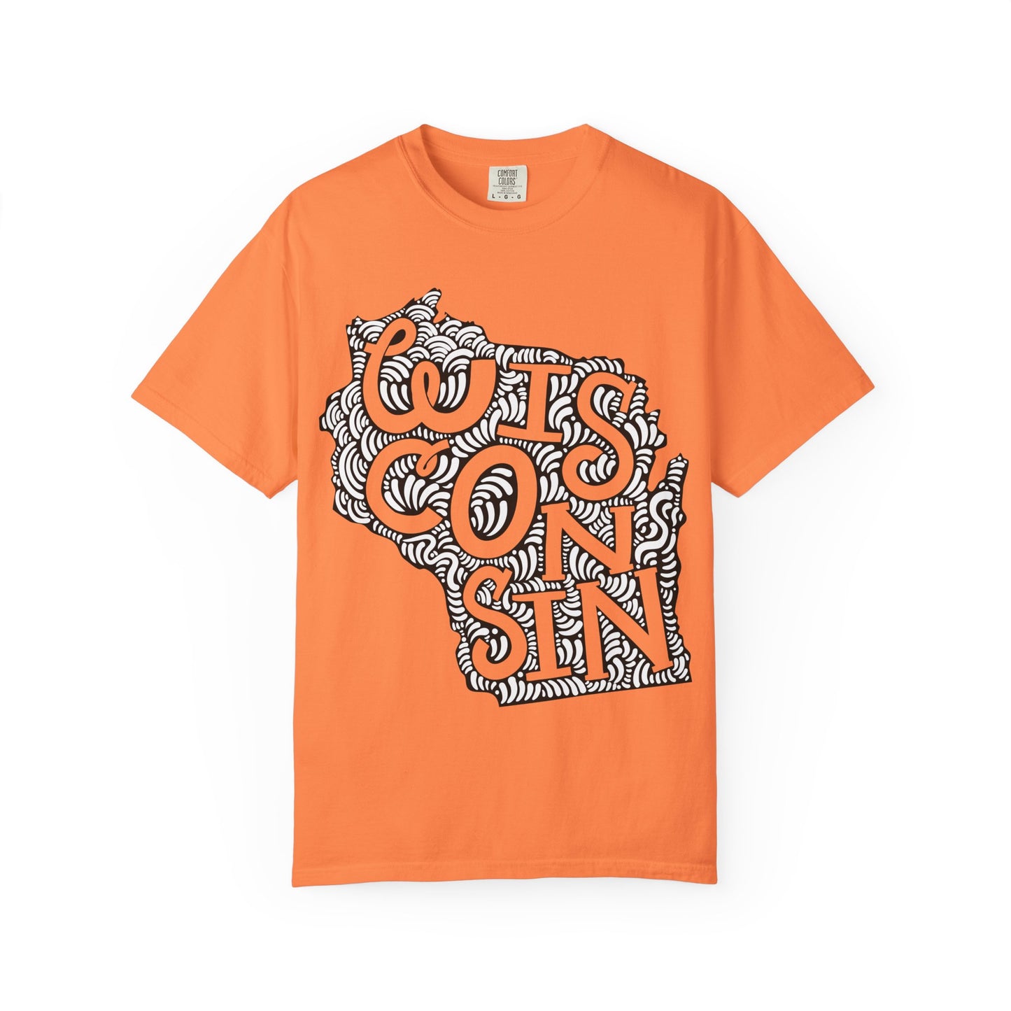 Wisconsin "Woodcut Series" T-Shirt - 14 Colors in 7 Sizes Available!
