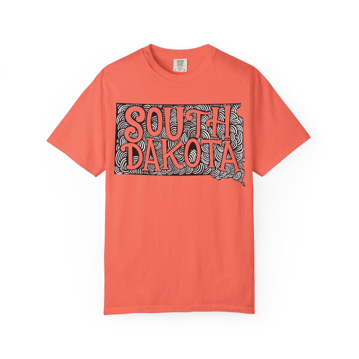 South Dakota "Woodcut Series" T-Shirt - 14 Colors in 7 Sizes Available!