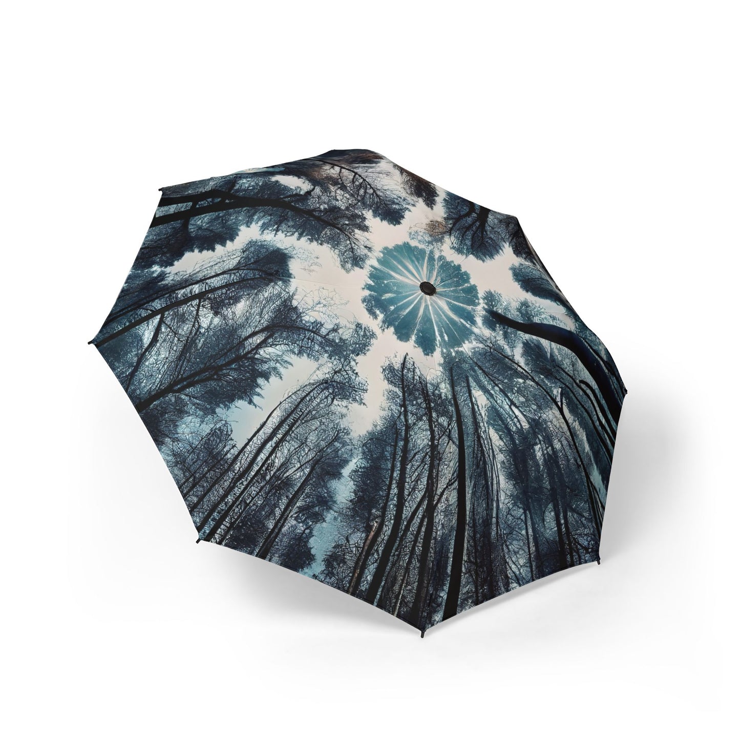 Kaleidoscope Tree Canopy (blue tint) 48" Semi-Automatic Foldable Umbrella
