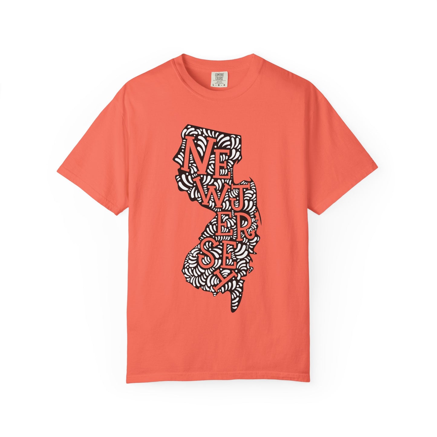 New Jersey "Woodcut Series" T-Shirt - 14 Colors in 7 Sizes Available!
