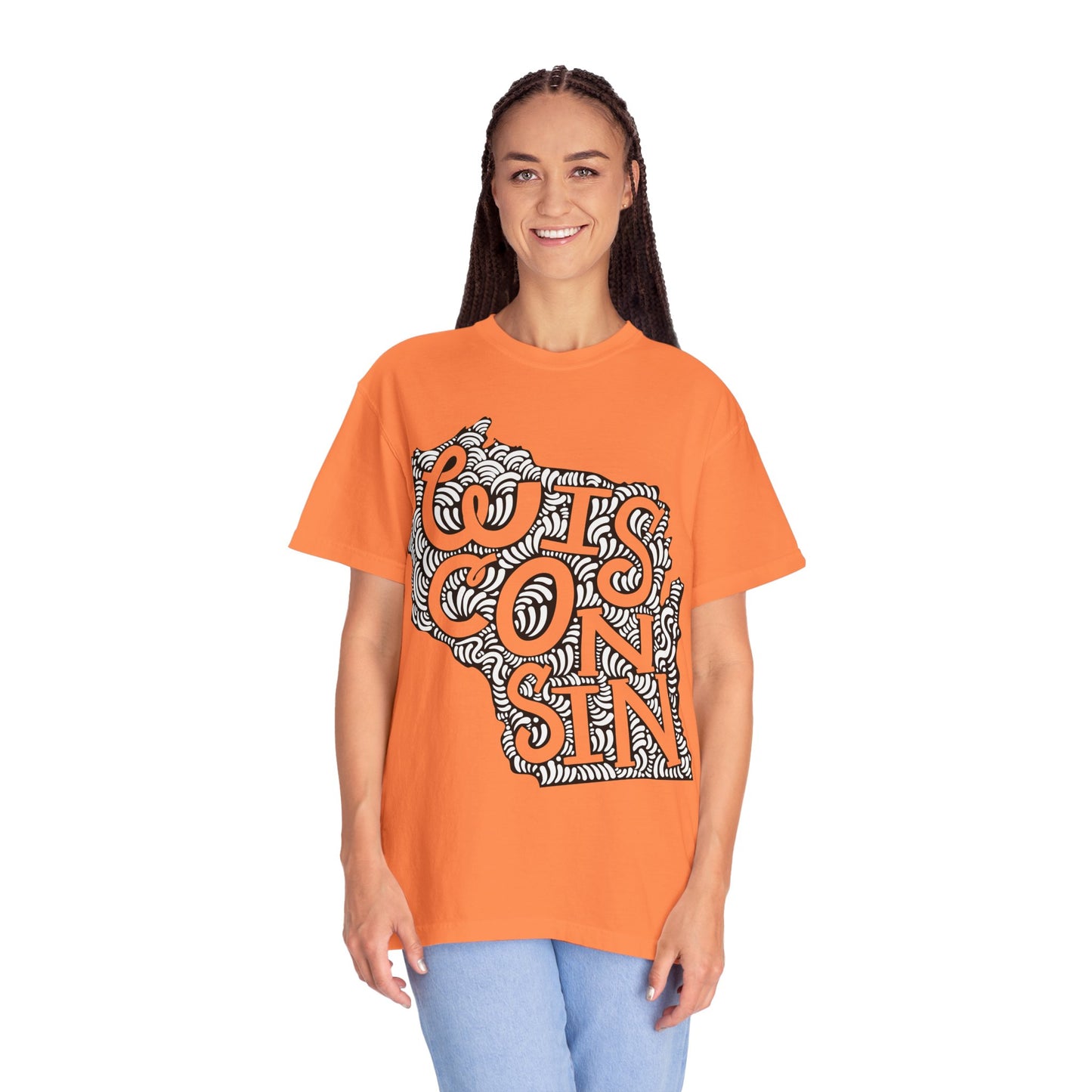 Wisconsin "Woodcut Series" T-Shirt - 14 Colors in 7 Sizes Available!