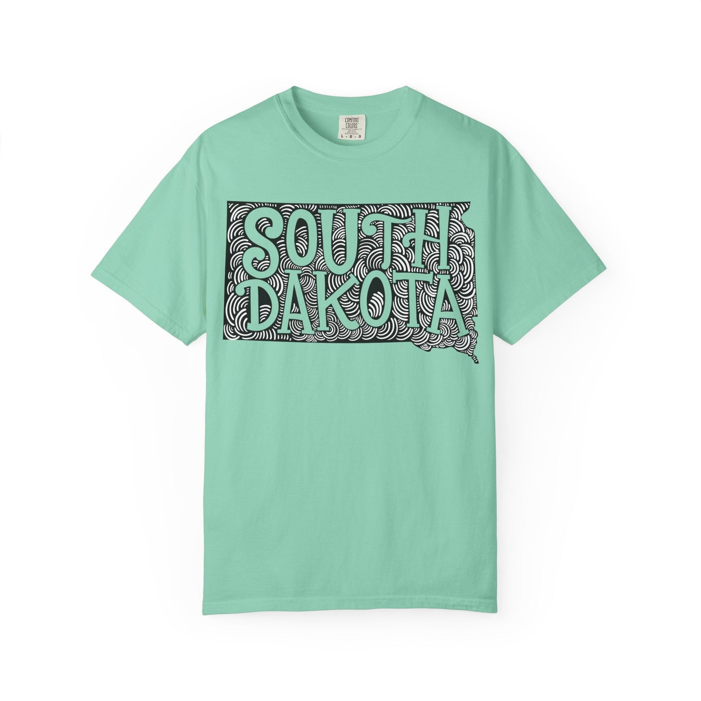 South Dakota "Woodcut Series" T-Shirt - 14 Colors in 7 Sizes Available!