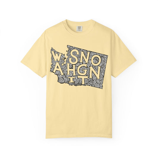 Washington "Woodcut Series" T-Shirt - 14 Colors in 7 Sizes Available!