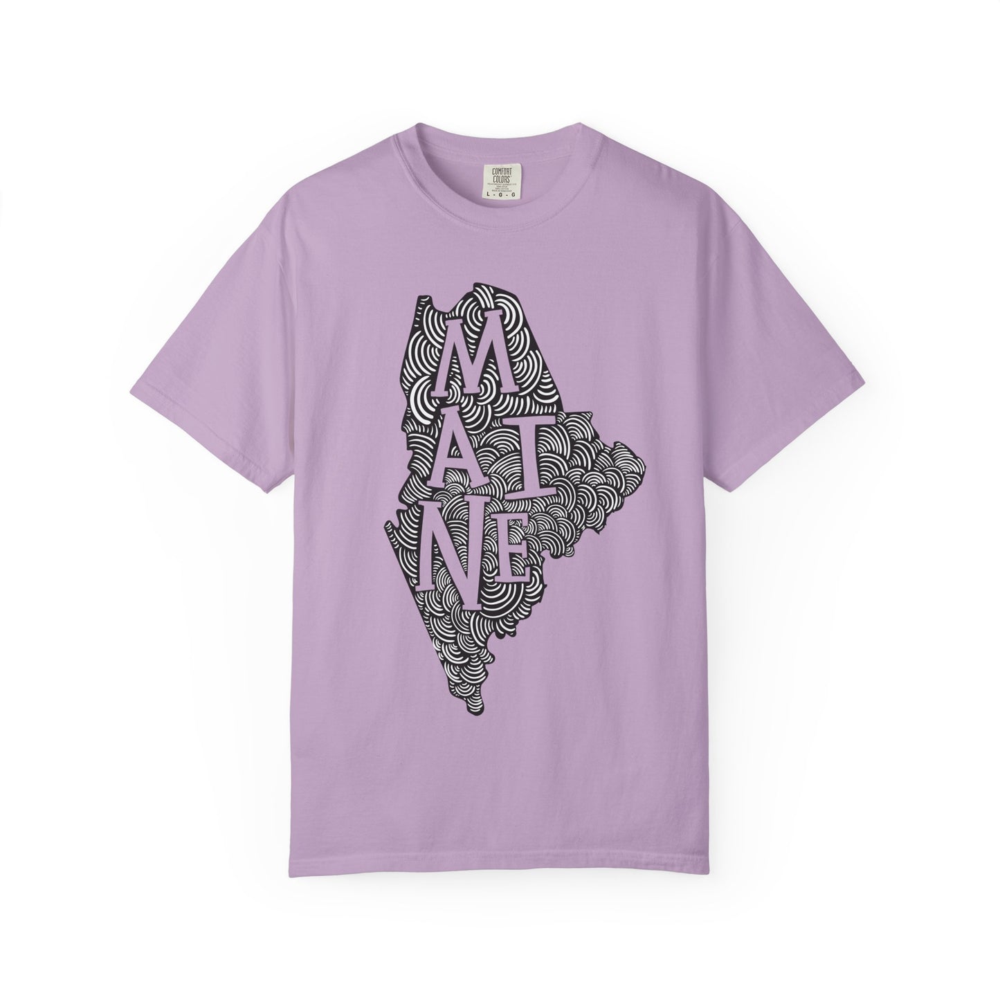 Maine "Woodcut Series" T-Shirt - 14 Colors in 7 Sizes Available!