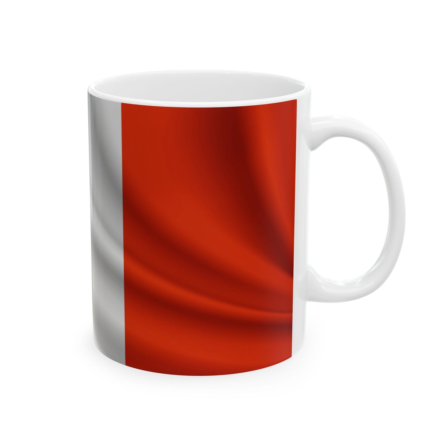 France Waving Flag Ceramic Mug - Available in 11oz & 15oz