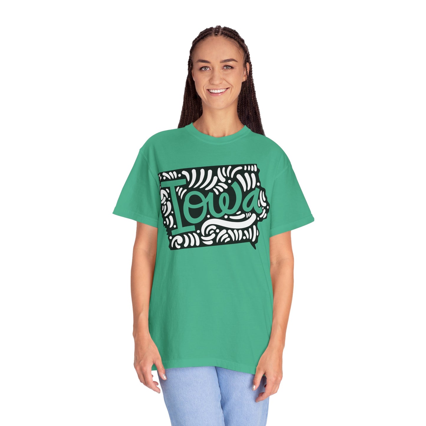 Iowa "Woodcut Series" T-Shirt - 14 Colors in 7 Sizes Available!