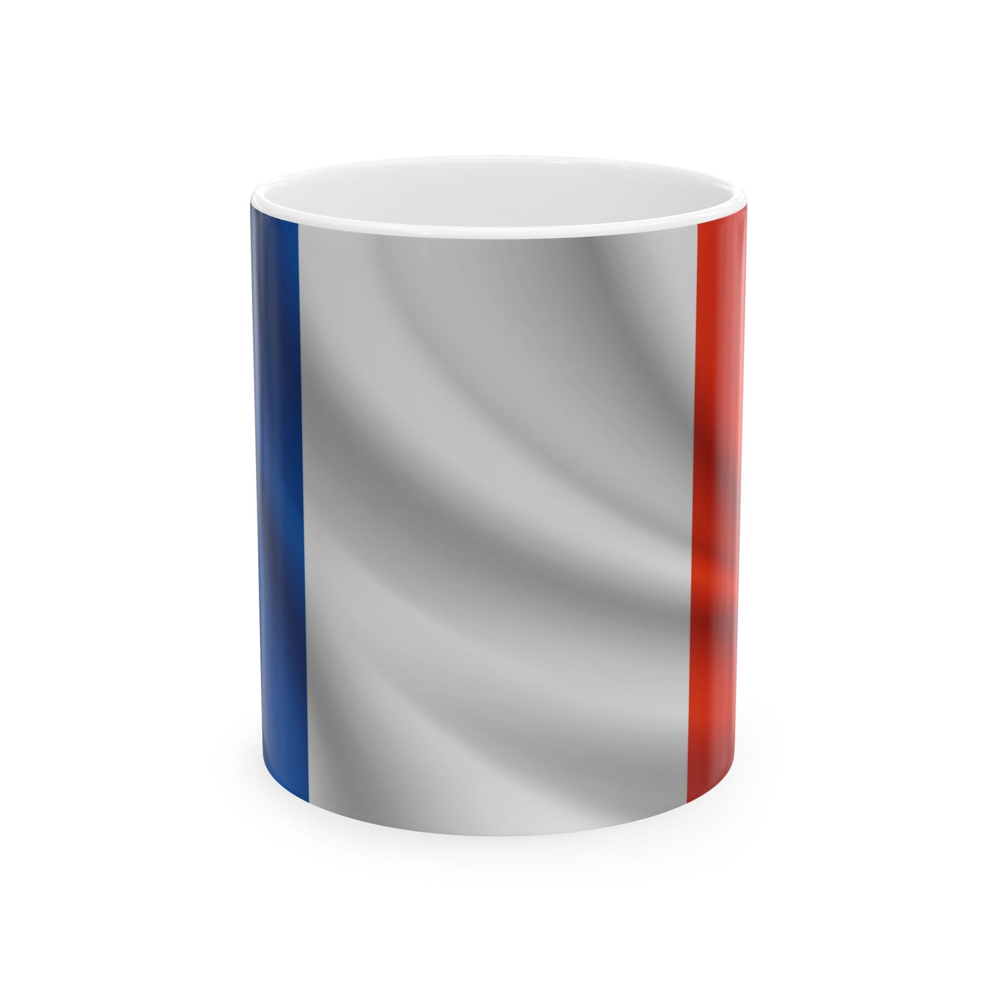 France Waving Flag Ceramic Mug - Available in 11oz & 15oz