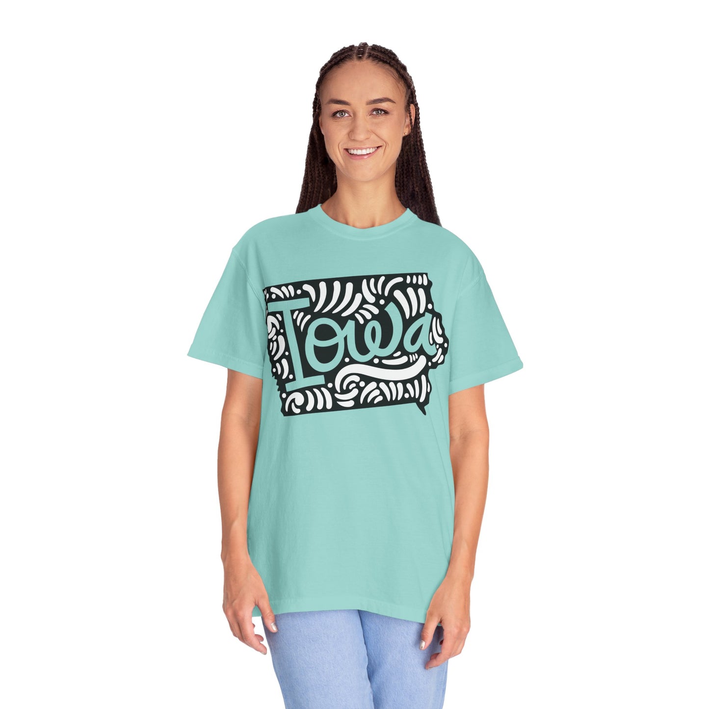 Iowa "Woodcut Series" T-Shirt - 14 Colors in 7 Sizes Available!