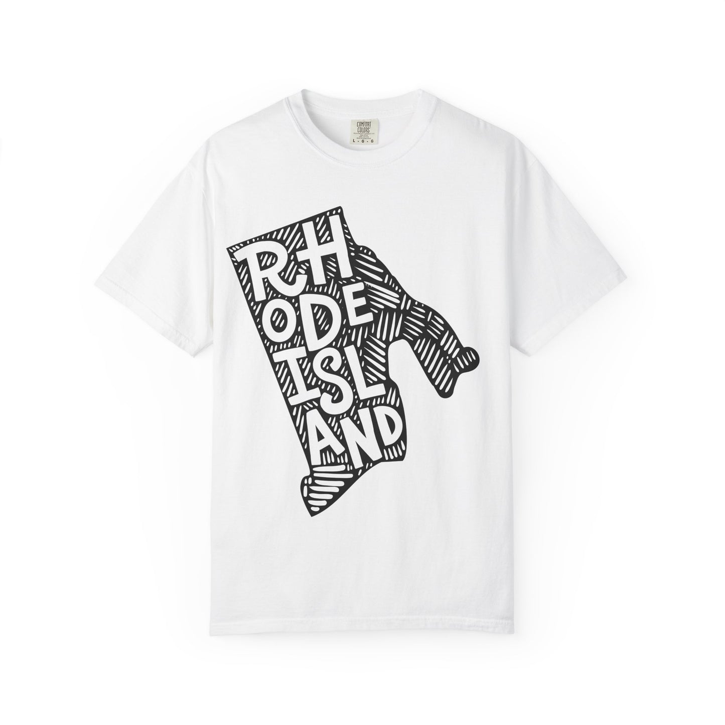 Rhode Island "Woodcut Series" T-Shirt - 14 Colors in 7 Sizes Available!
