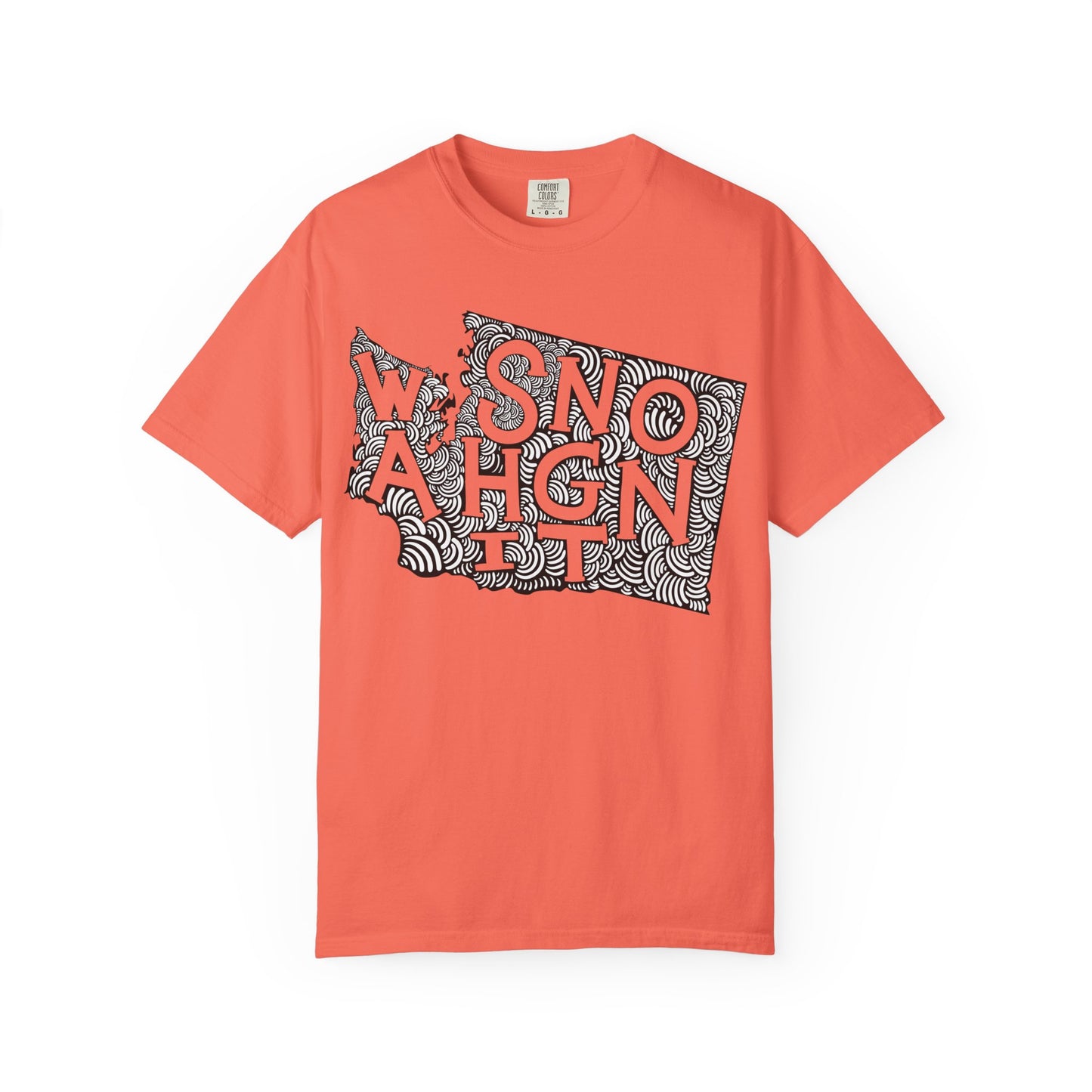 Washington "Woodcut Series" T-Shirt - 14 Colors in 7 Sizes Available!