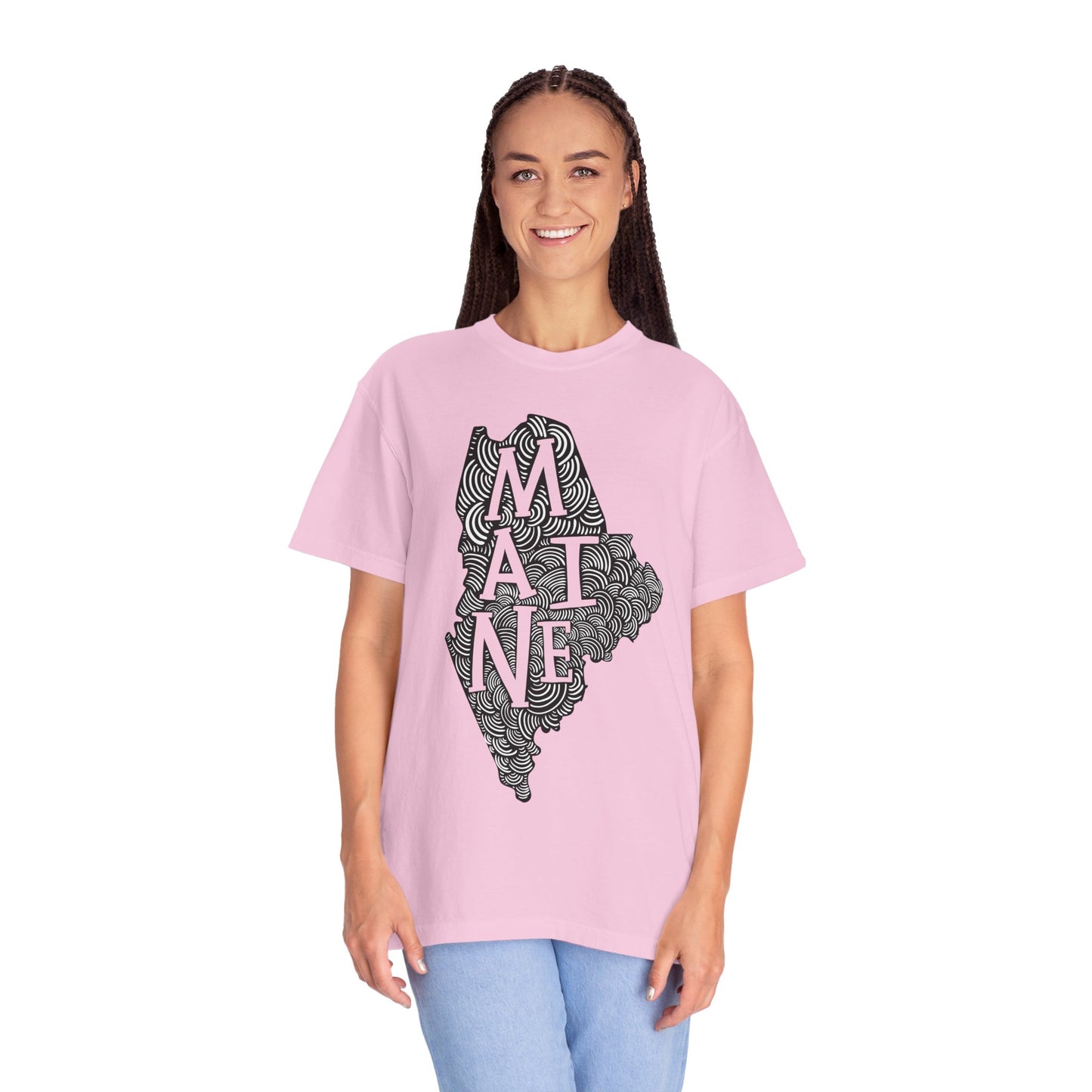 Maine "Woodcut Series" T-Shirt - 14 Colors in 7 Sizes Available!