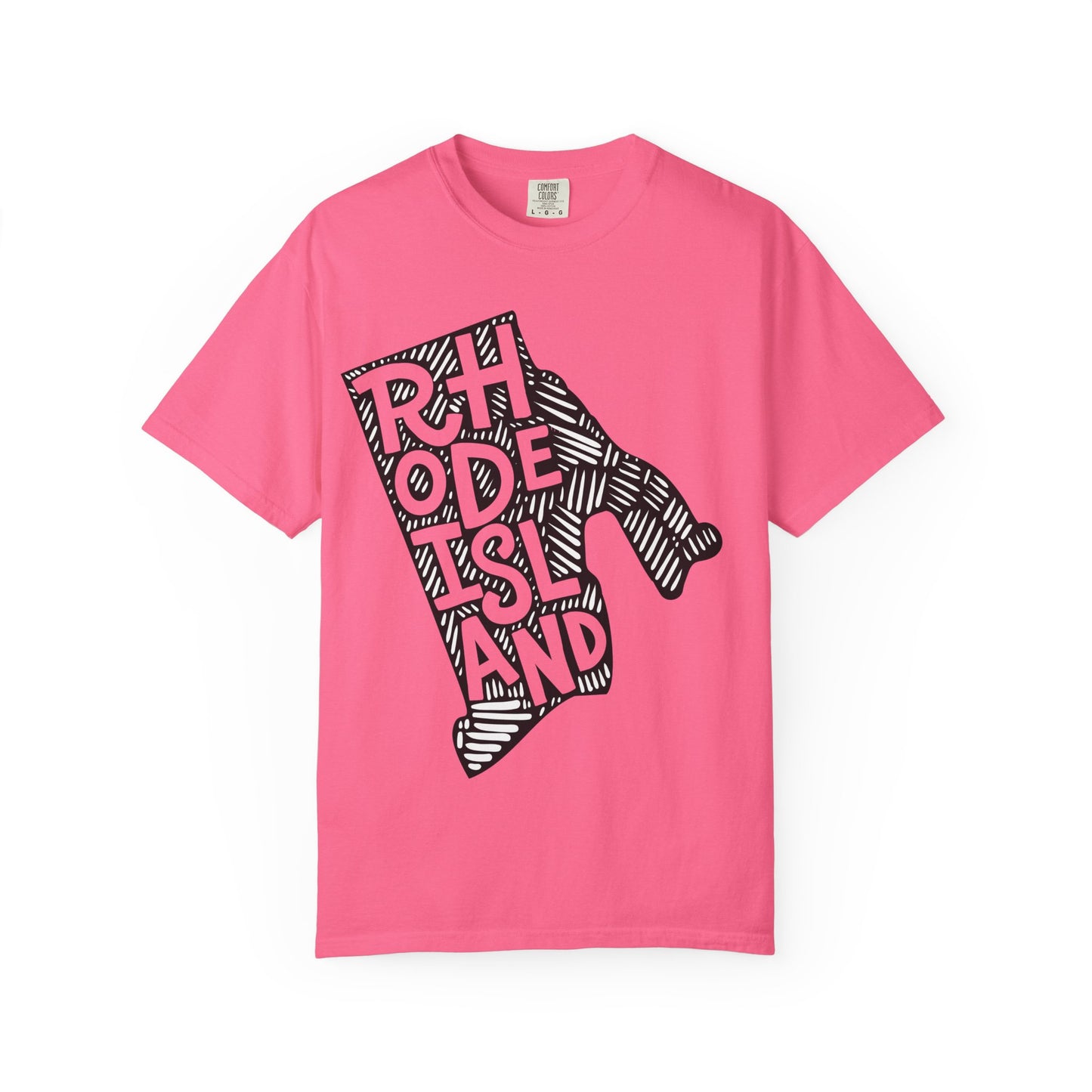 Rhode Island "Woodcut Series" T-Shirt - 14 Colors in 7 Sizes Available!