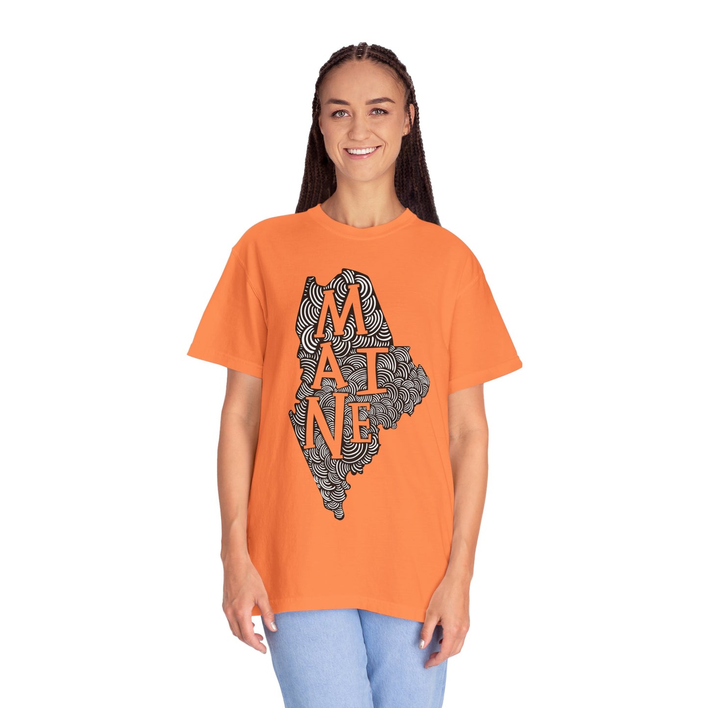 Maine "Woodcut Series" T-Shirt - 14 Colors in 7 Sizes Available!
