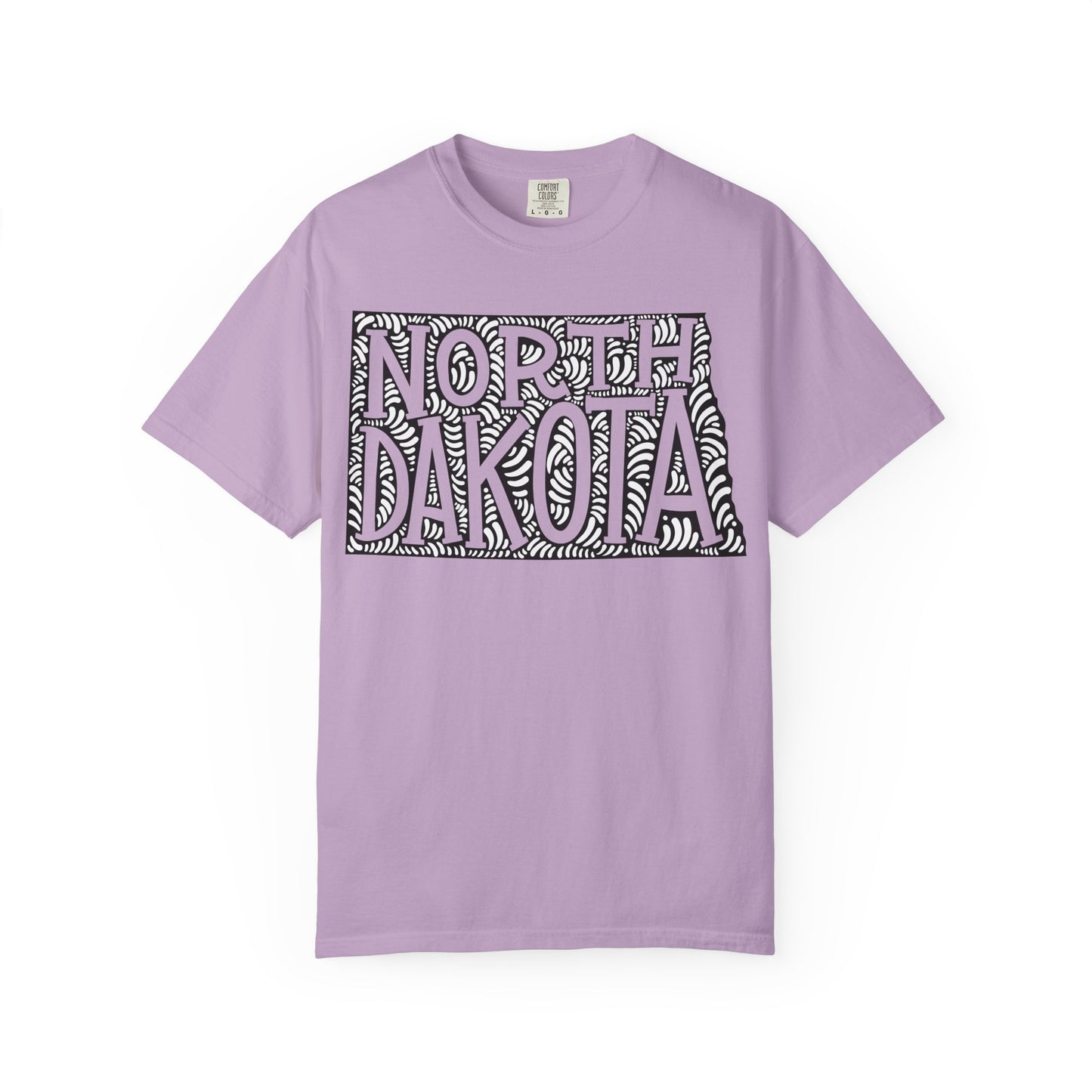 North Dakota "Woodcut Series" T-Shirt - 14 Colors in 7 Sizes Available!