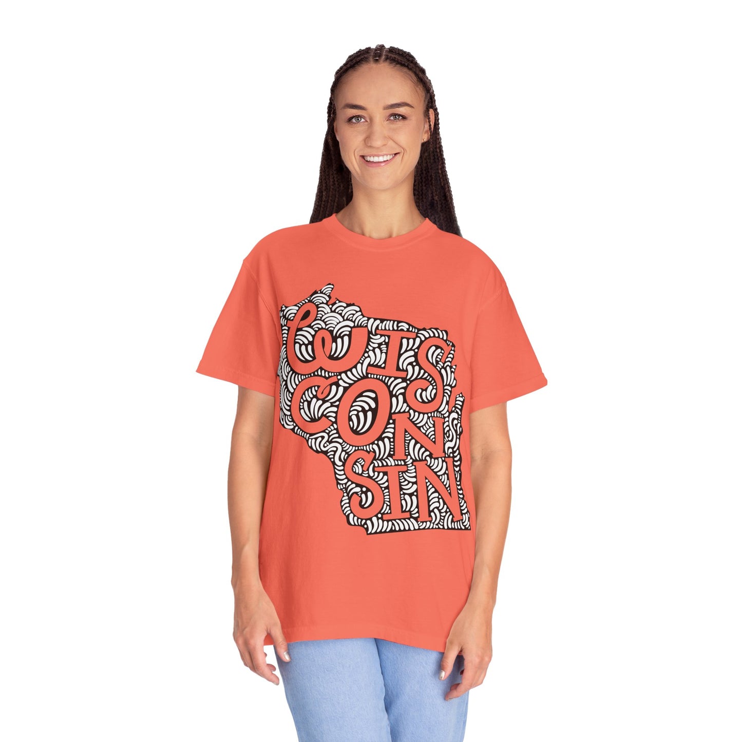 Wisconsin "Woodcut Series" T-Shirt - 14 Colors in 7 Sizes Available!
