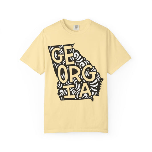 Georgia "Woodcut Series" T-Shirt - 14 Colors in 7 Sizes Available!