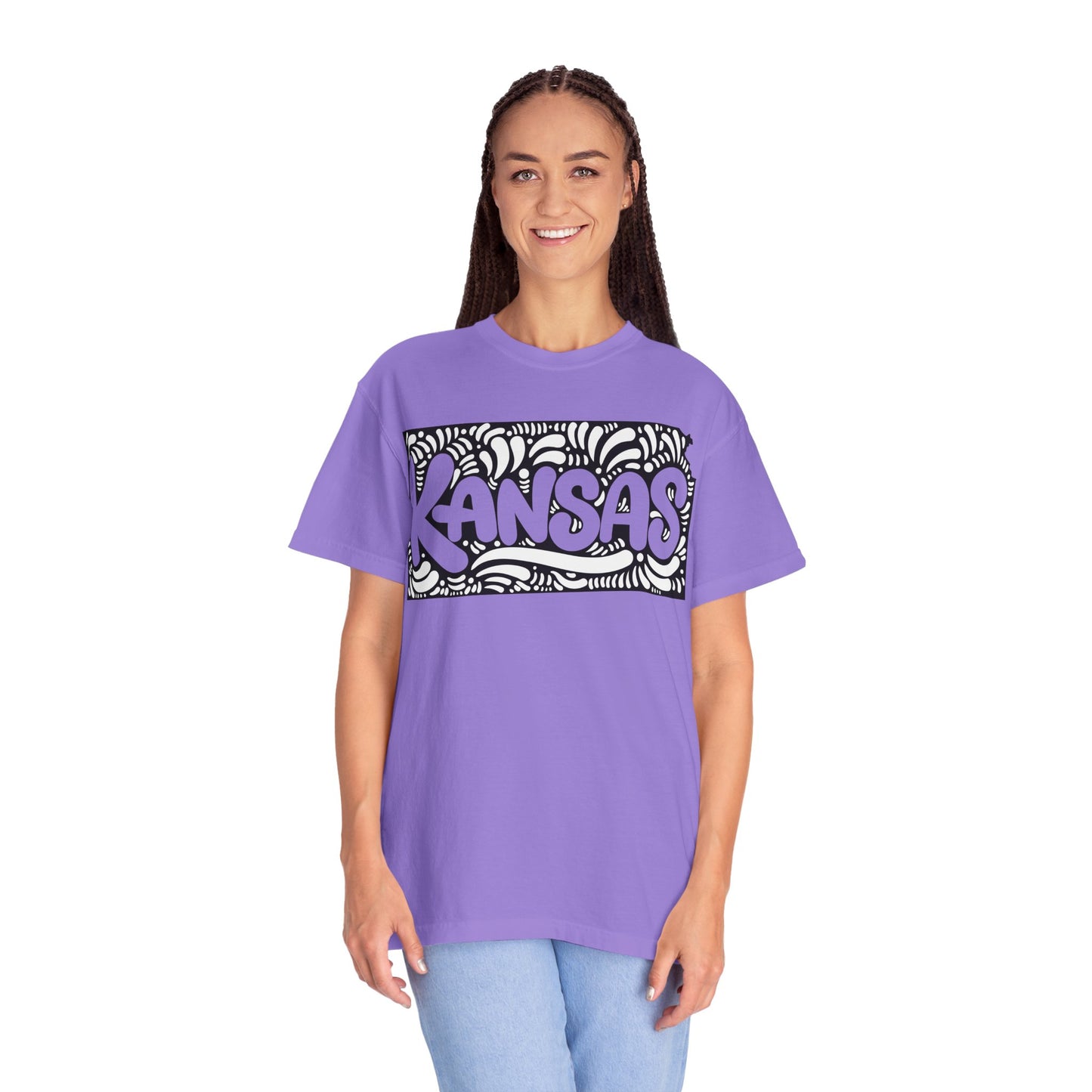 Kansas "Woodcut Series" T-Shirt - 14 Colors in 7 Sizes Available!