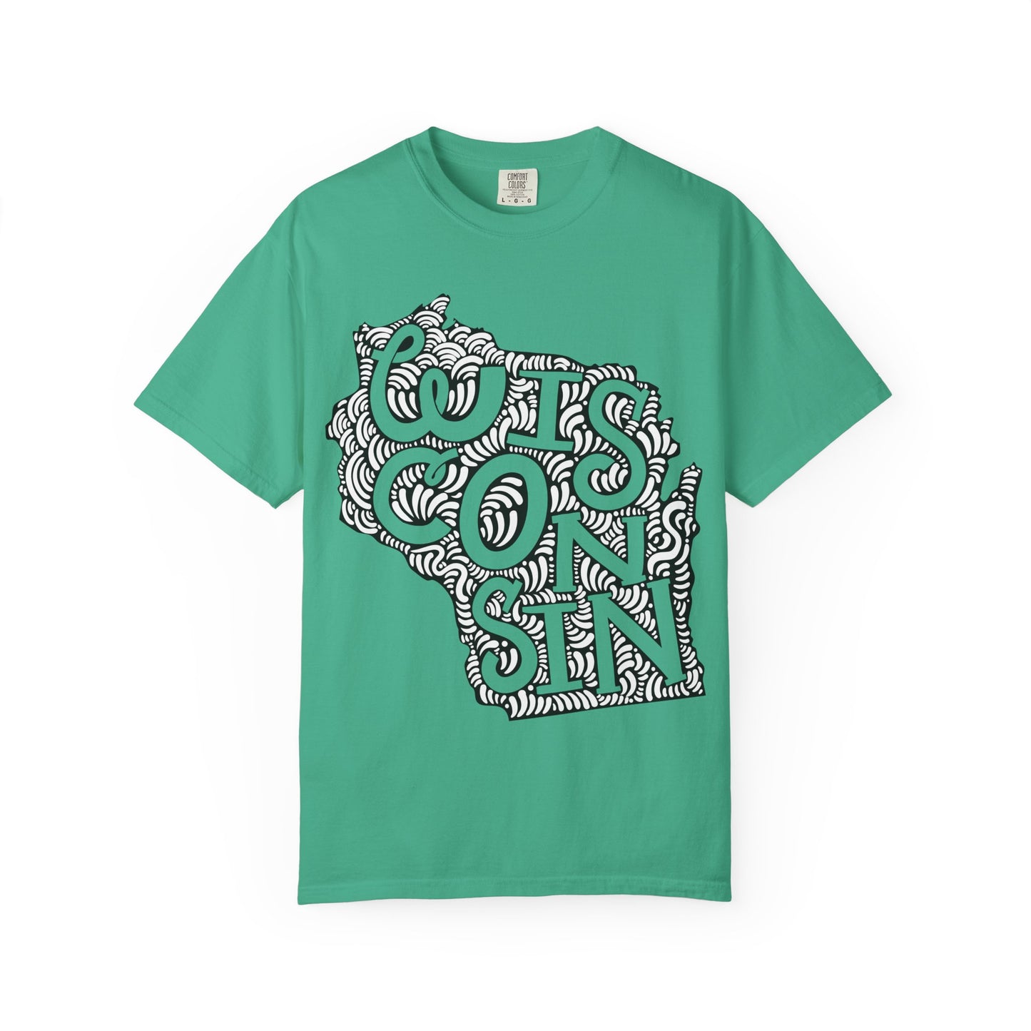 Wisconsin "Woodcut Series" T-Shirt - 14 Colors in 7 Sizes Available!