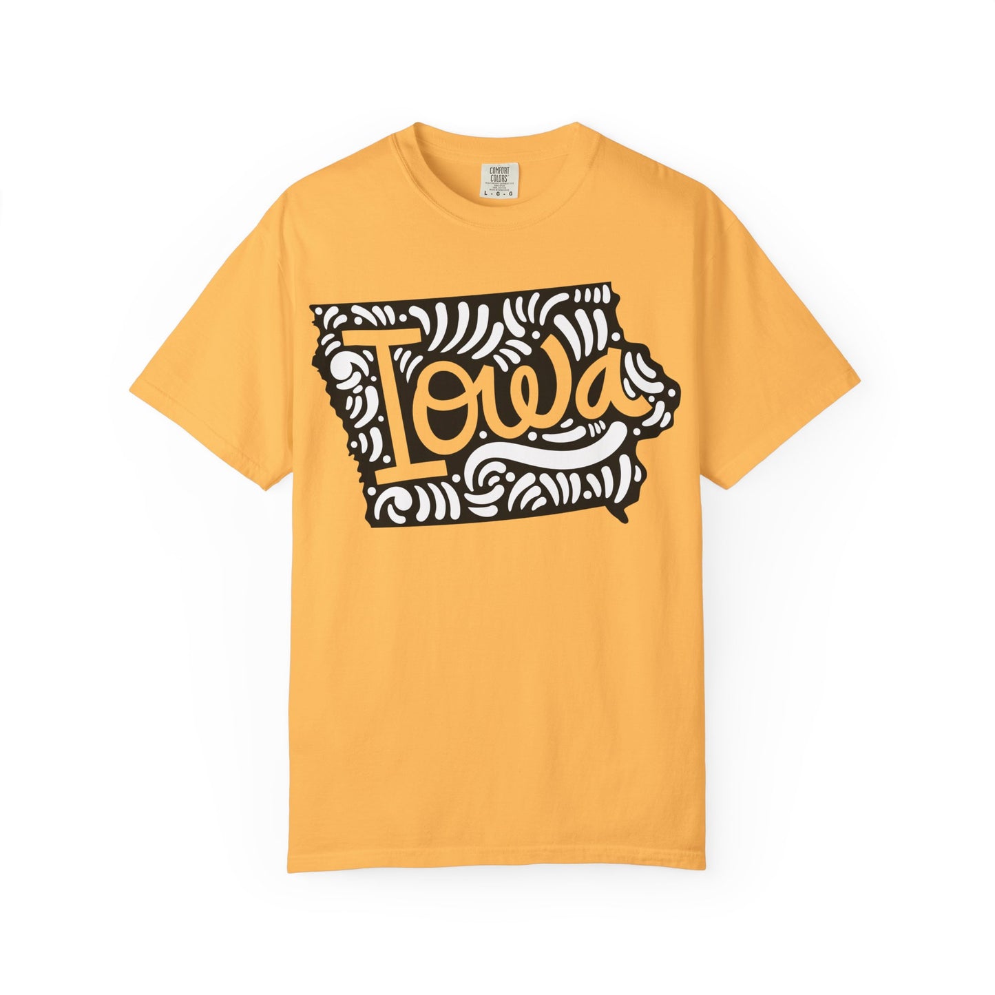 Iowa "Woodcut Series" T-Shirt - 14 Colors in 7 Sizes Available!
