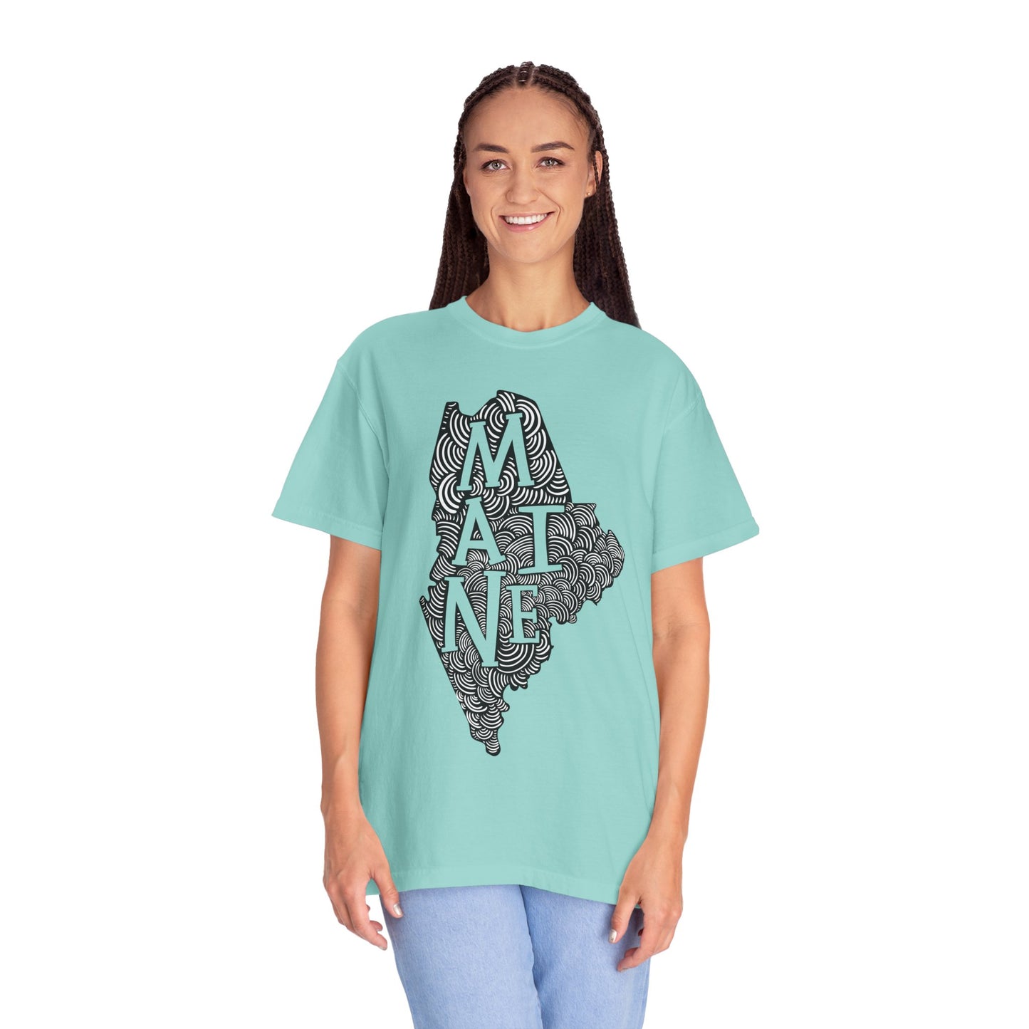 Maine "Woodcut Series" T-Shirt - 14 Colors in 7 Sizes Available!