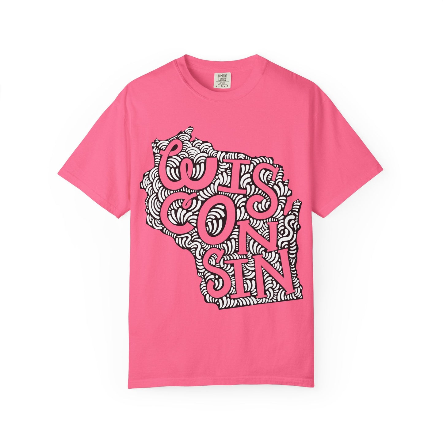 Wisconsin "Woodcut Series" T-Shirt - 14 Colors in 7 Sizes Available!