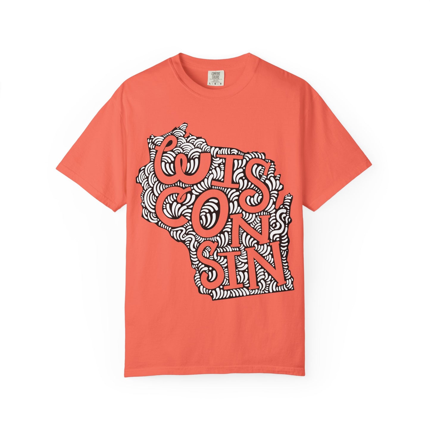 Wisconsin "Woodcut Series" T-Shirt - 14 Colors in 7 Sizes Available!