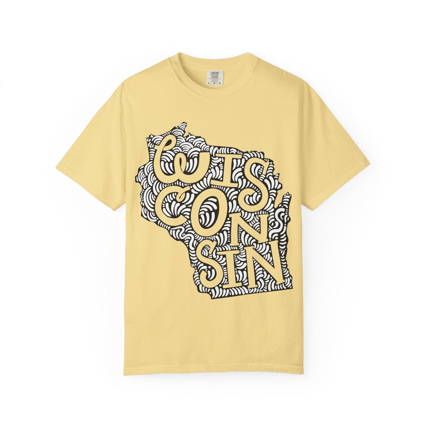 Wisconsin "Woodcut Series" T-Shirt - 14 Colors in 7 Sizes Available!