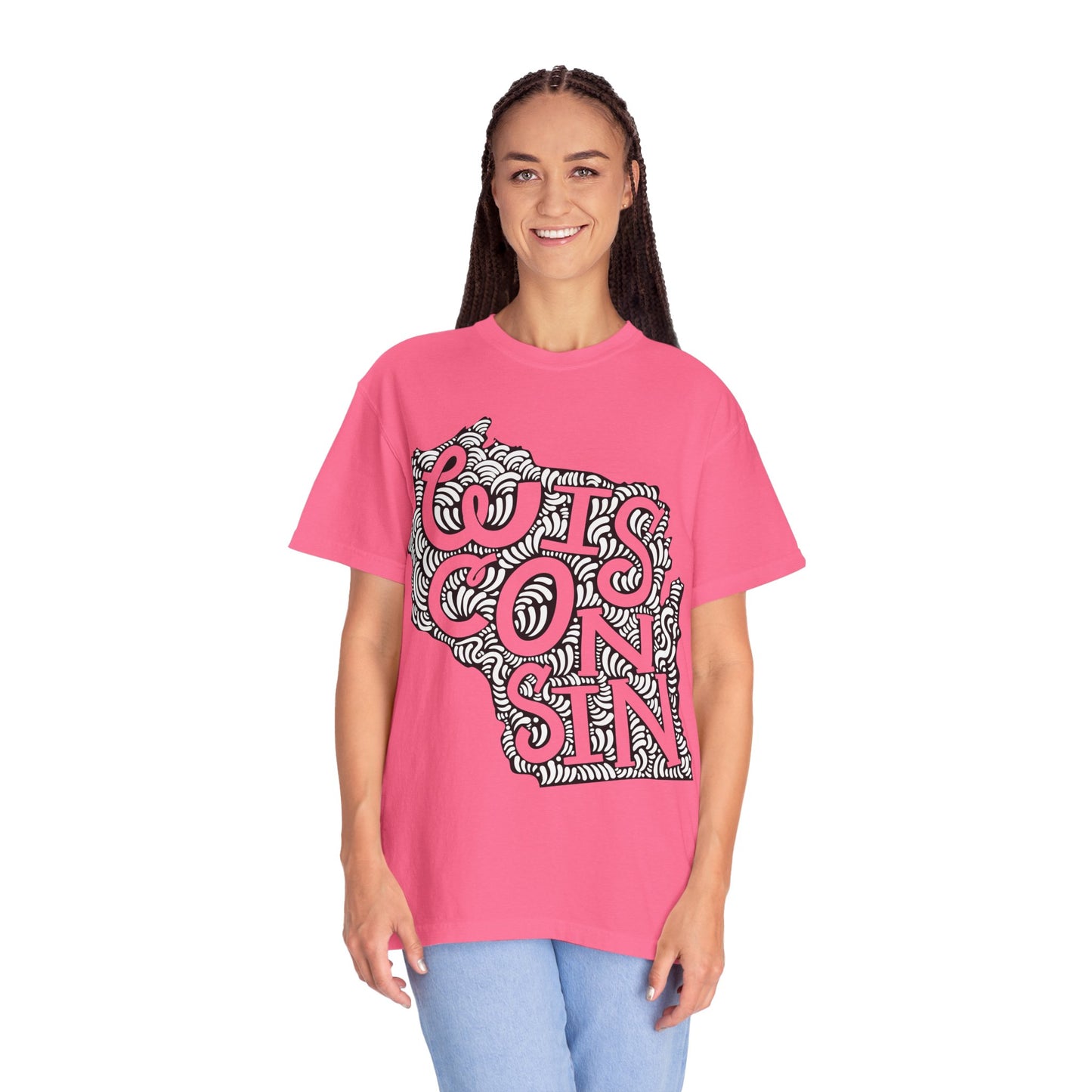 Wisconsin "Woodcut Series" T-Shirt - 14 Colors in 7 Sizes Available!