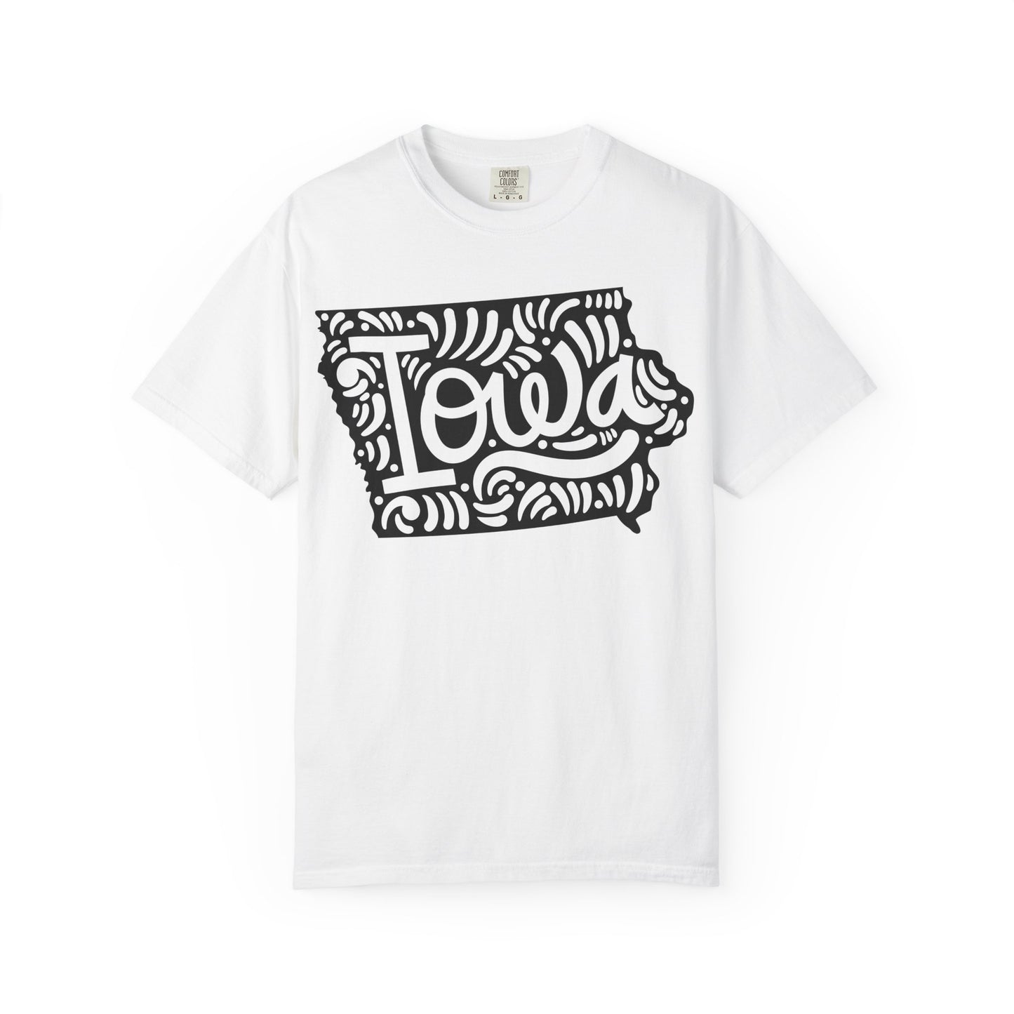 Iowa "Woodcut Series" T-Shirt - 14 Colors in 7 Sizes Available!