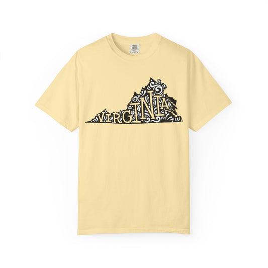 Virginia "Woodcut Series" T-Shirt - 14 Colors in 7 Sizes Available!