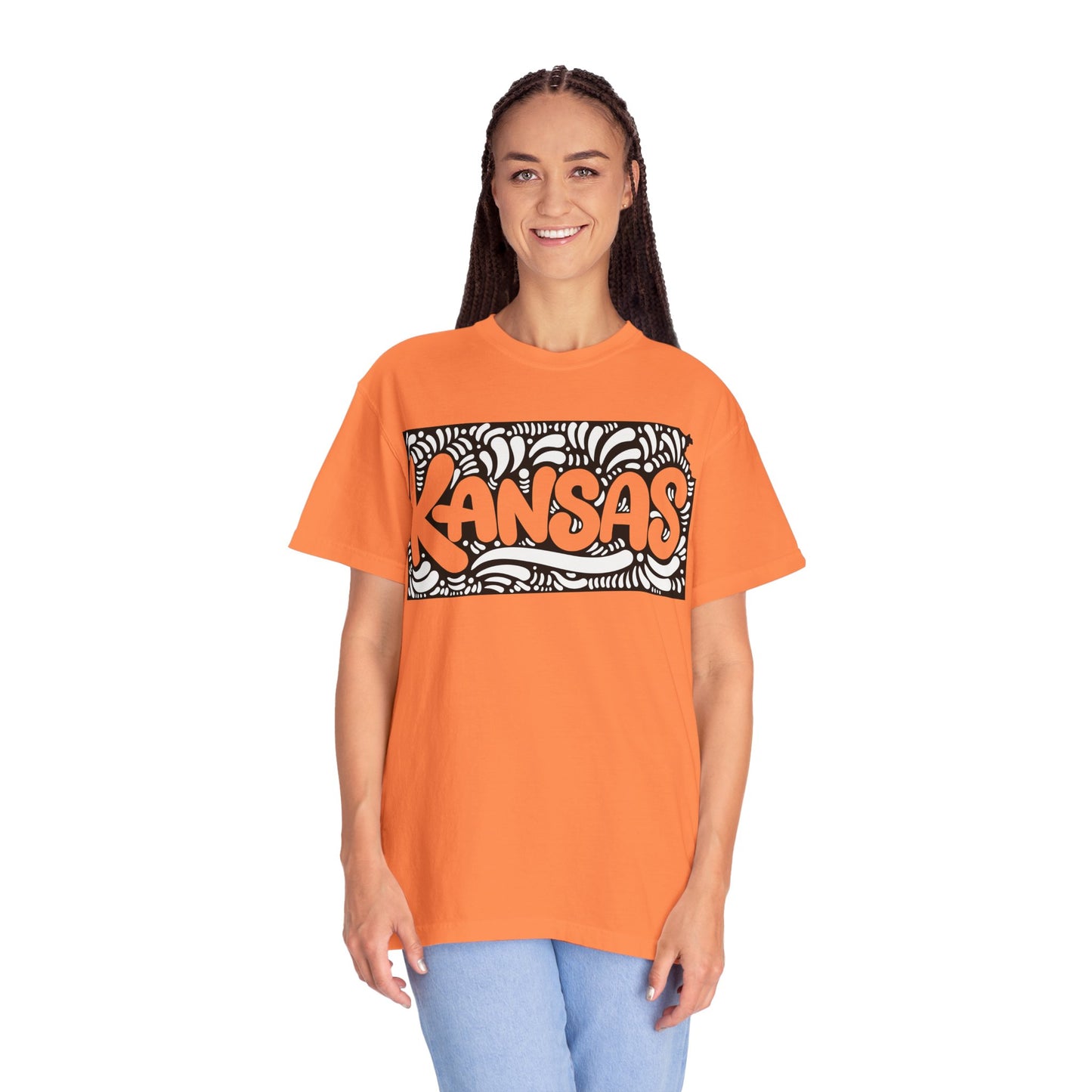 Kansas "Woodcut Series" T-Shirt - 14 Colors in 7 Sizes Available!