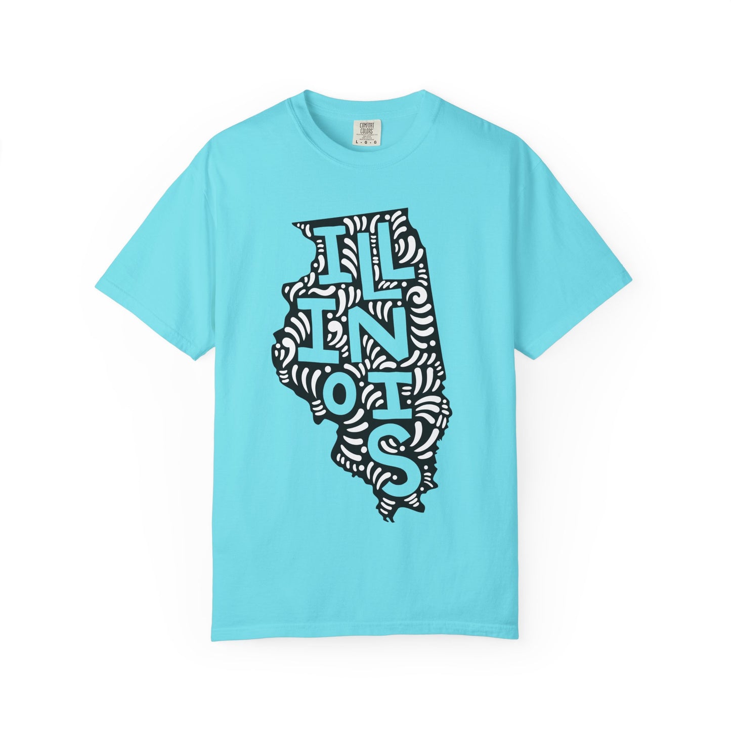 Illinois "Woodcut Series" T-Shirt - 14 Colors in 7 Sizes Available!