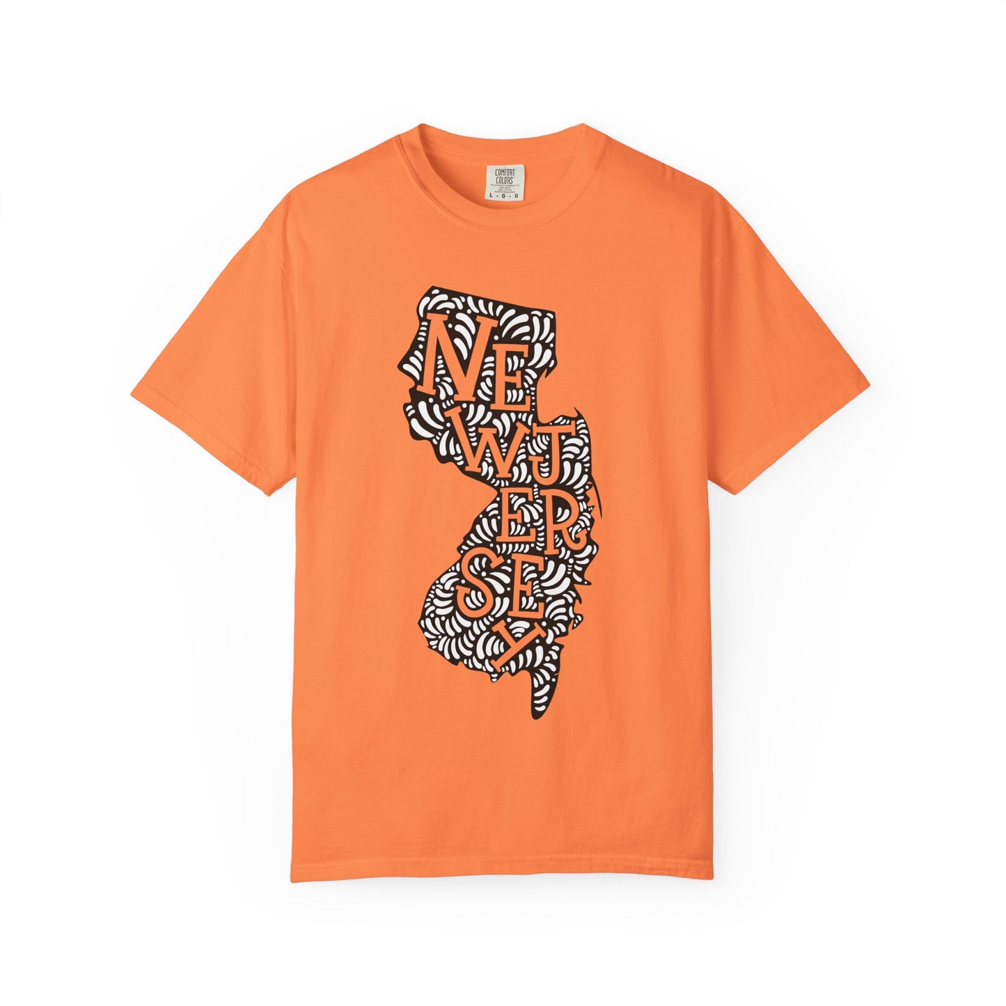 New Jersey "Woodcut Series" T-Shirt - 14 Colors in 7 Sizes Available!