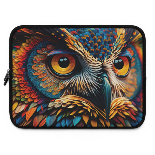 Colorful Owl Laptop Sleeve - Available in 5 Sizes!