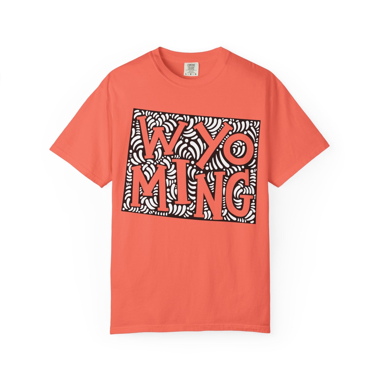 Wyoming "Woodcut Series" T-Shirt - 14 Colors in 7 Sizes Available!