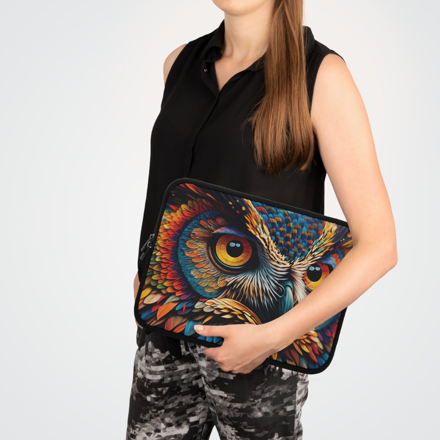 Colorful Owl Laptop Sleeve - Available in 5 Sizes!