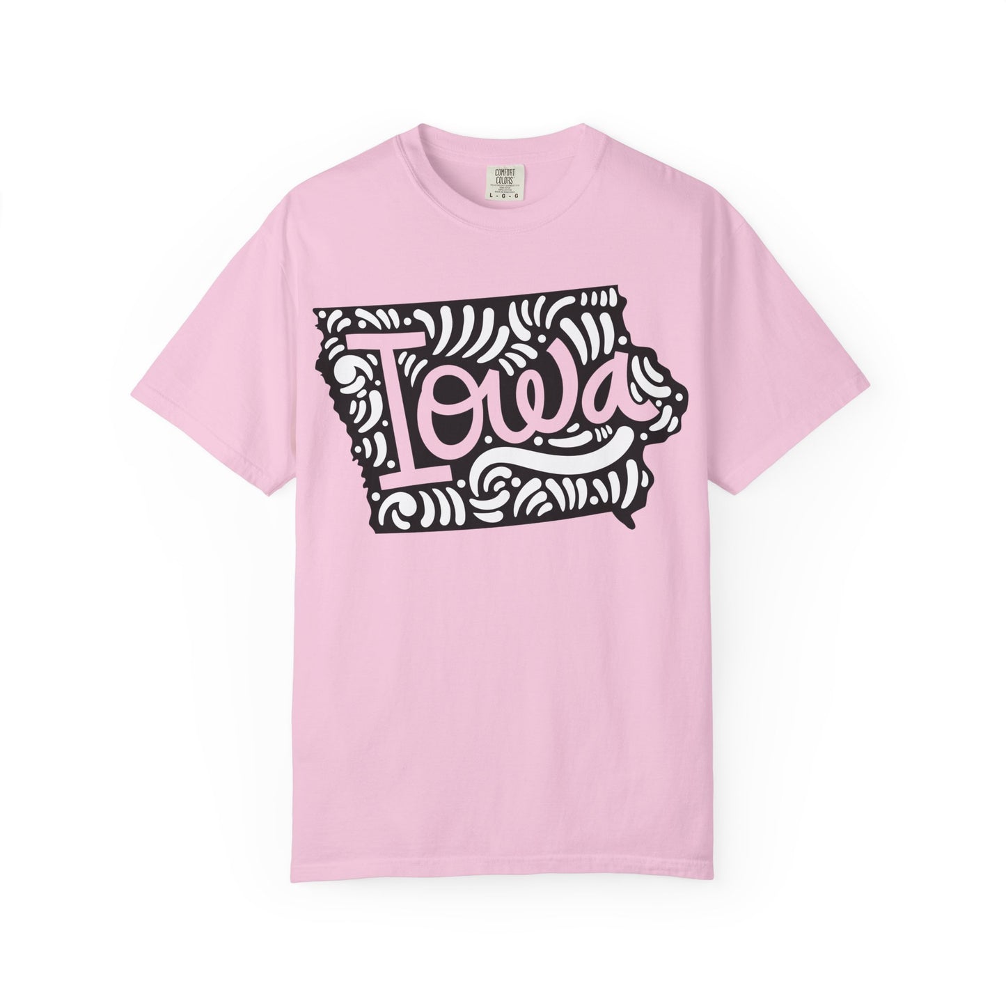Iowa "Woodcut Series" T-Shirt - 14 Colors in 7 Sizes Available!