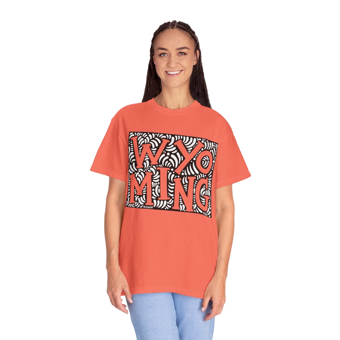 Wyoming "Woodcut Series" T-Shirt - 14 Colors in 7 Sizes Available!