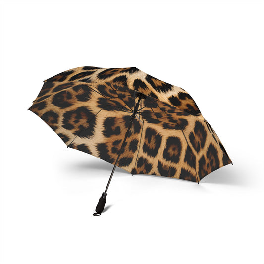 Leopard Cheetah Spots Animal Print 48" Semi-Automatic Foldable Umbrella