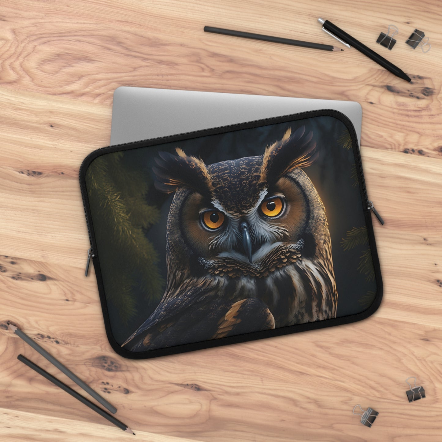 Owl Stare Laptop Sleeve - Available in 5 Sizes!