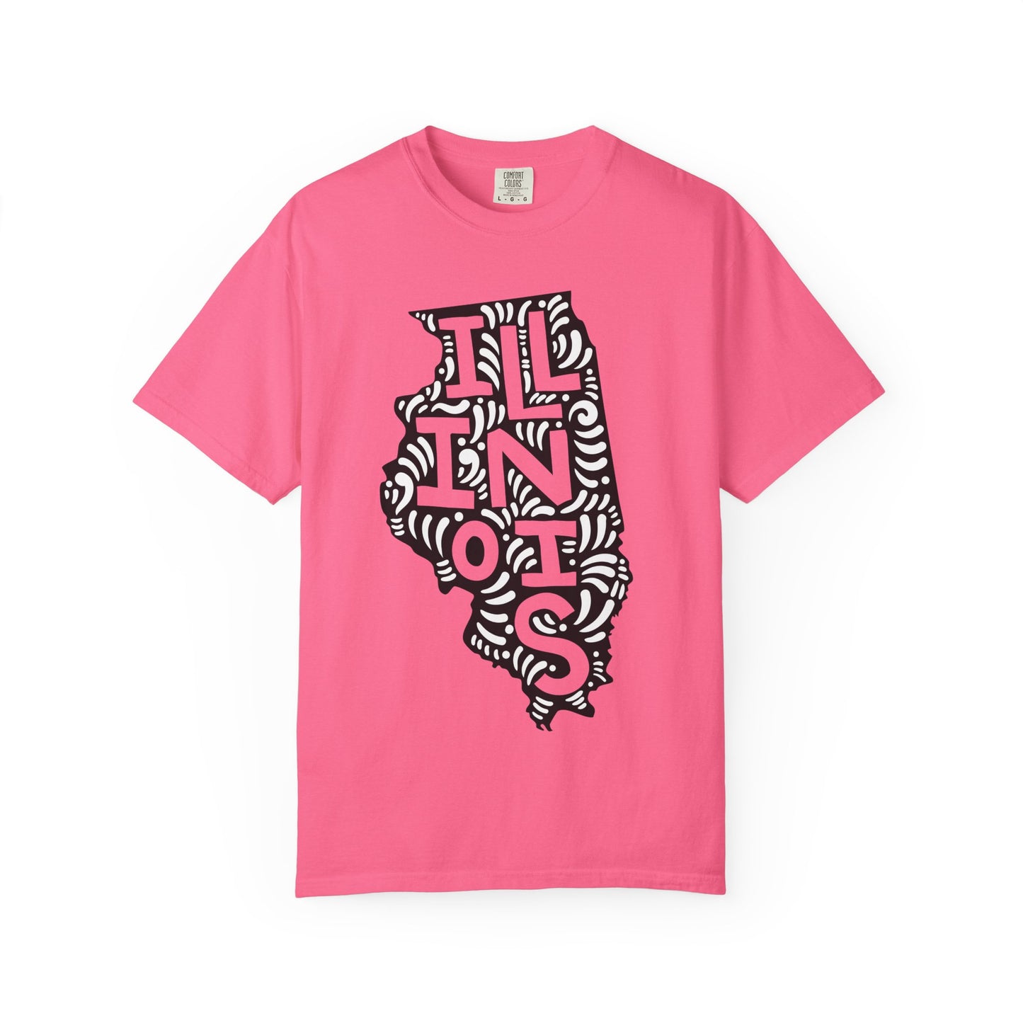 Illinois "Woodcut Series" T-Shirt - 14 Colors in 7 Sizes Available!