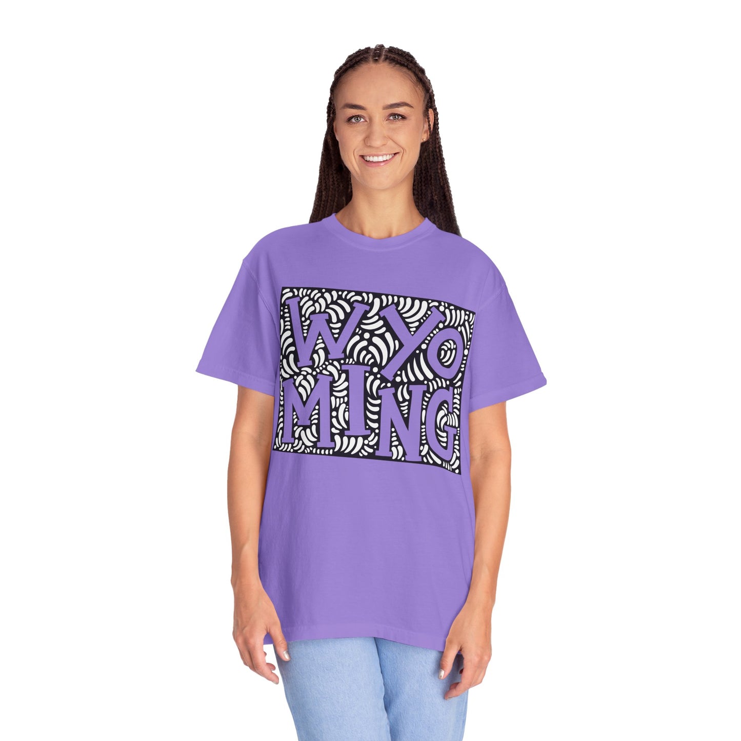 Wyoming "Woodcut Series" T-Shirt - 14 Colors in 7 Sizes Available!