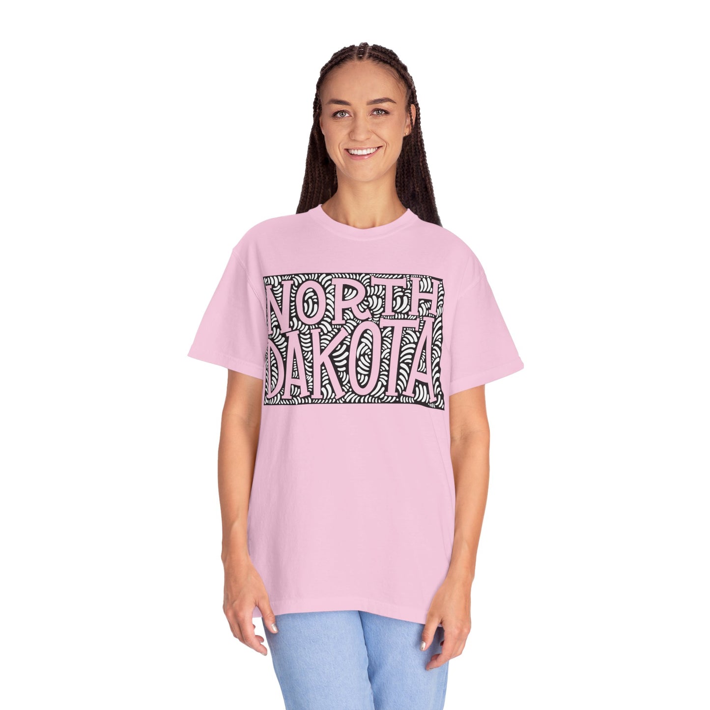 North Dakota "Woodcut Series" T-Shirt - 14 Colors in 7 Sizes Available!