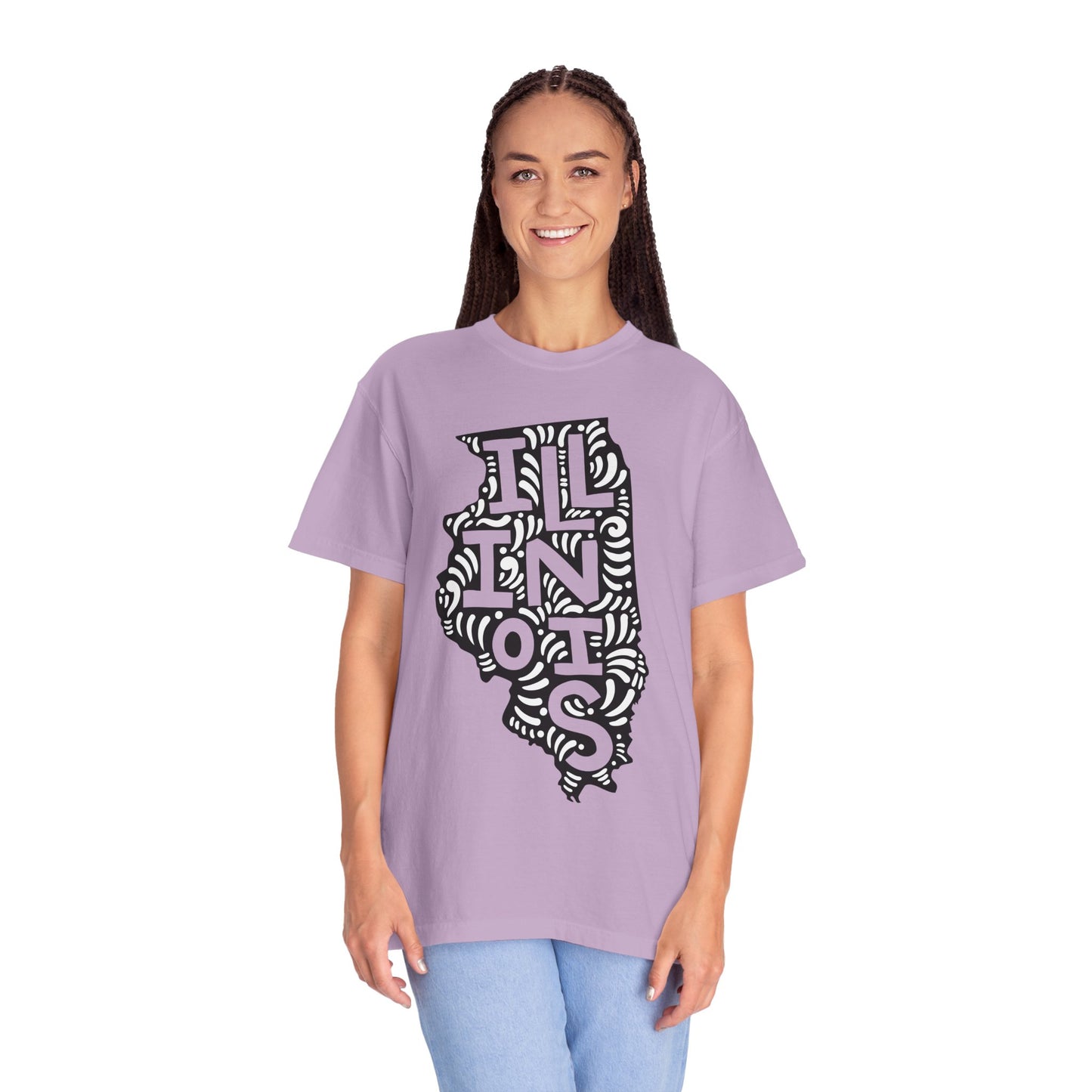 Illinois "Woodcut Series" T-Shirt - 14 Colors in 7 Sizes Available!